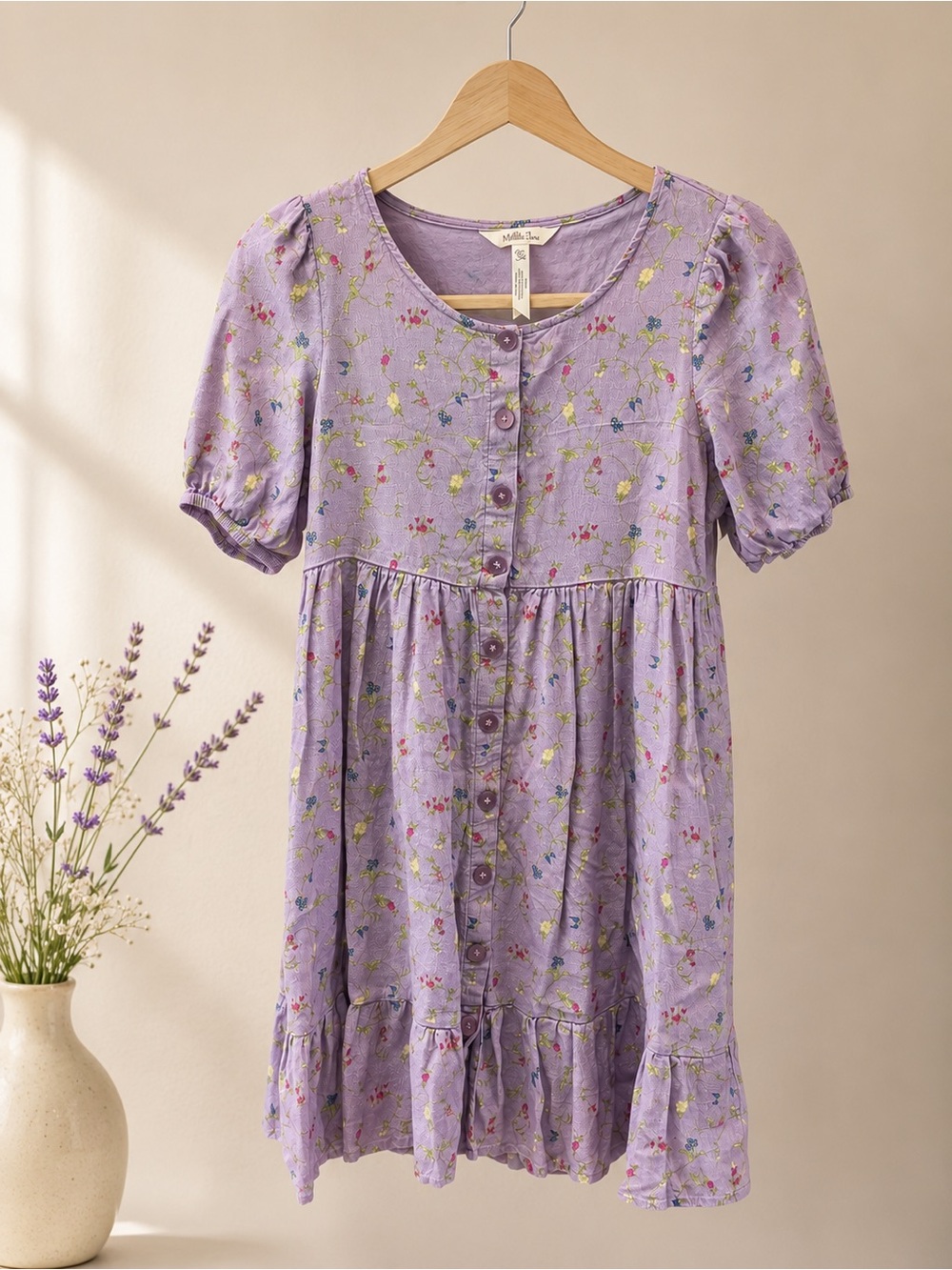 Matilda Jane Lilac Floral Button-Down Dress